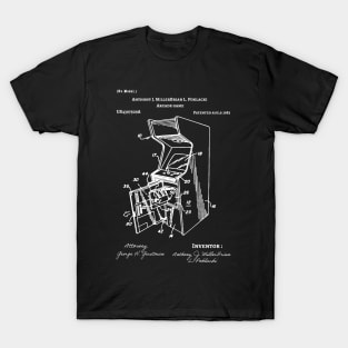 Arcade Patent / Arcade game Blueprint / Arcade Patent Illustration T-Shirt